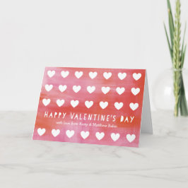 Wenskaart van de Valentijnsdag van de gekleurde ha Feestdagen Kaart