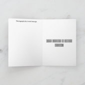 Wenskaart van de verjaardag met de koffiebeker kaart (Binnen)