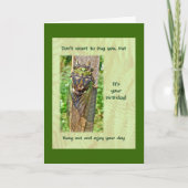 Wenskaart van de Verjaardag van de cicade het Kaart (Voorkant)