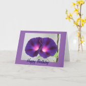 Wenskaart van de Verjaardag van de Gloriën van de Kaart (Gele Bloem)