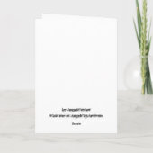 Wenskaart van de Verjaardag van de Kat van de Kaart (Achterkant)