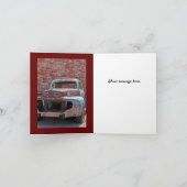 Wenskaart van de Verjaardag van de Vrachtwagen van Kaart (Binnen)