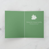 Wenskaart van de Verjaardag van het Zeegezicht van Kaart (Binnen)