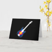 wenskaart van de vlaggitaarblanco kaart (Gele Bloem)