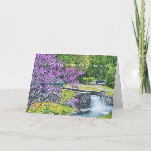 WENSKAART VAN DE WATERVAL BEDANKKAART (Voorkant)