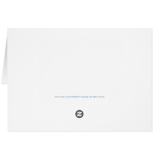 Wenskaart van de wereld van de vrede (Achterkant Horizontaal)