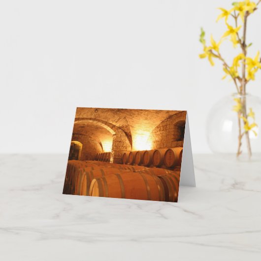 Wenskaart van de wijnloop kaart (Gele Bloem)