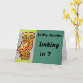 Wenskaart van de Wijze Uil Kaart (Gele Bloem)