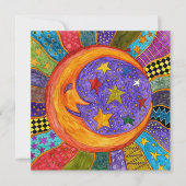 Wenskaart van de zon, van de maan en van de sterre (Voorkant)