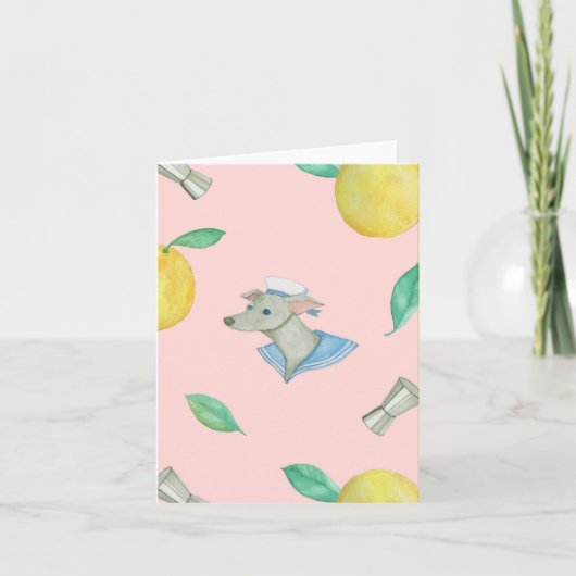 Wenskaart van de zoudhondzomer kaart (Voorkant)