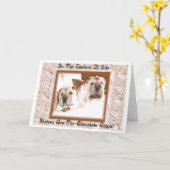 Wenskaart van de zusters kaart (Gele Bloem)