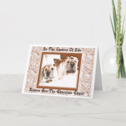 Wenskaart van de zusters kaart (Voorkant)