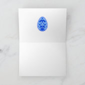 Wenskaart van delft en tulpen kaart (Binnen)