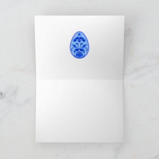 Wenskaart van delft en tulpen kaart (Binnen)