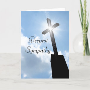 Wenskaart van diepe sympathie kaart