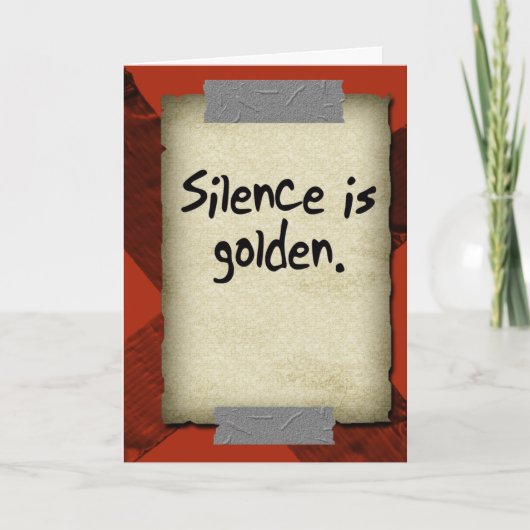 Wenskaart van ducttape feestdagen kaart (Voorkant)