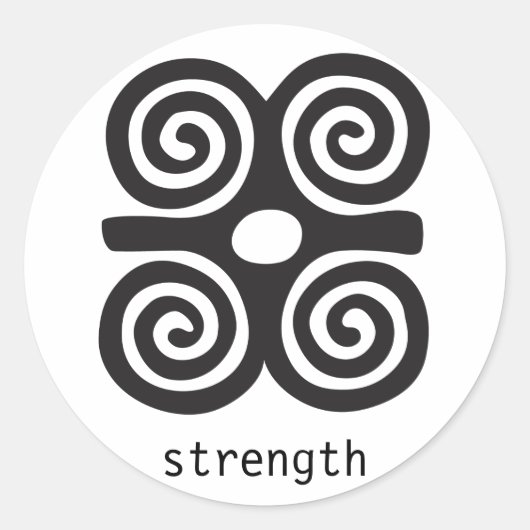 Wenskaart van Dwennimmen Ronde Sticker (Voorkant)