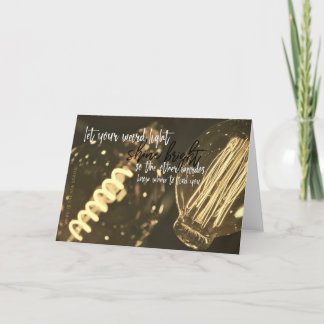 WENSKAART VAN EDISON BULBS BEDANKKAART