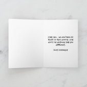 Wenskaart van een berg kaart (Binnen)