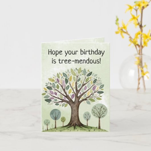 Wenskaart van een geweldige verjaardag kaart (Gele Bloem)