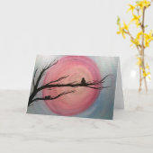 Wenskaart van een moederhorloge kaart (Gele Bloem)