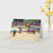 Wenskaart van Flying Pig Kaart (Gele Bloem)