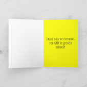 Wenskaart van gepensioneerde verpleegster kaart (Binnen)