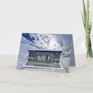 Wenskaart van gothische tombe kaart