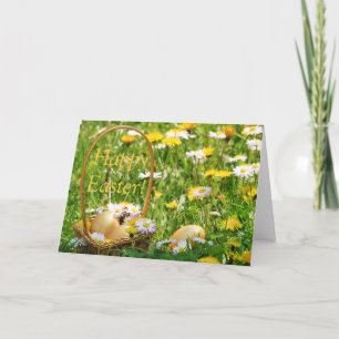 Wenskaart van gouden paaseieren feestdagen kaart