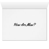 Wenskaart van groene geoogste katten (Binenzijde Horizontaal (Onderkant))