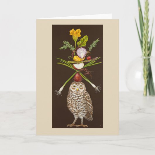 Wenskaart van groentesoorten kaart (Voorkant)