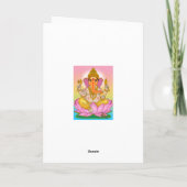 Wenskaart van Heer Ganesha Kaart (Achterkant)