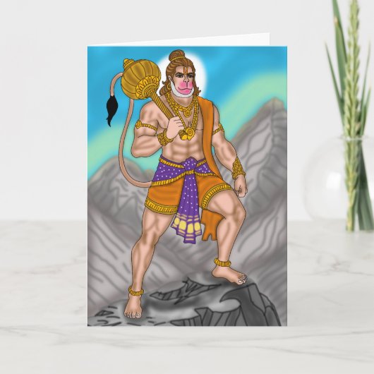 Wenskaart van Heer Hanuman Kaart (Voorkant)