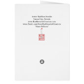 Wenskaart van hemelraadballonnen (Achterkant)