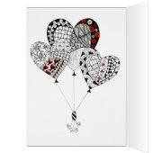 Wenskaart van hemelraadballonnen (Binnen (Links))