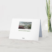 wenskaart van het bergspoor kaart (Achterkant)