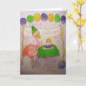 Wenskaart van het Document van de Verjaardag van Kaart (Gele Bloem)