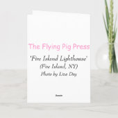 Wenskaart van het Eiland van de brand het Lege Kaart (Achterkant)