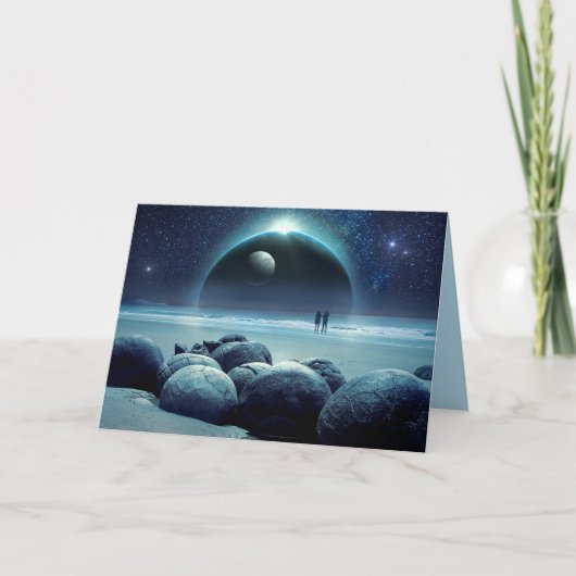 wenskaart van het fantasieuniversum kaart (Voorkant)