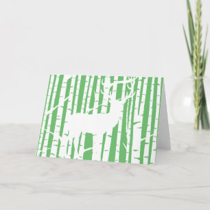 Wenskaart van het Groene en Witte Berkenbos Kaart
