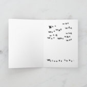 Wenskaart van het Huis van de brak het Welkome - Kaart (Binnen)