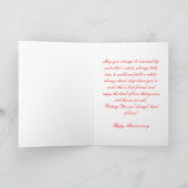 Wenskaart van het Jubileum van het 40ste huwelijk Kaart (Binnen)