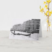 Wenskaart van het Kanaal van de Gondel van Venetië Kaart (Gele Bloem)