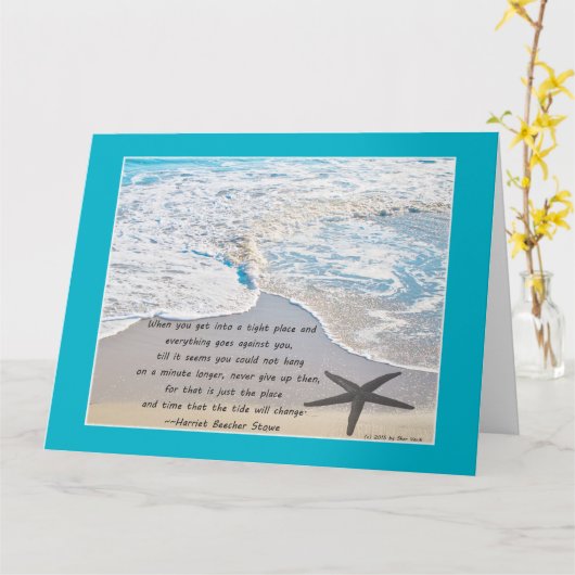 Wenskaart van het keergetij kaart (Gele Bloem)