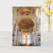 wenskaart van het klooster abbey neresheim kaart (Gele Bloem)