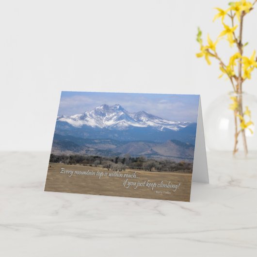 Wenskaart van het Motiviteitsgebergte Kaart (Gele Bloem)