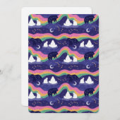 Wenskaart van het noordelijk licht kaart (Voorkant / Achterkant)