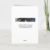 Wenskaart van het paard - De witte steen kijkt naa Kaart (Achterkant)