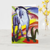 Wenskaart van het Paard van Franz Marc het Blauwe Kaart (Gele Bloem)