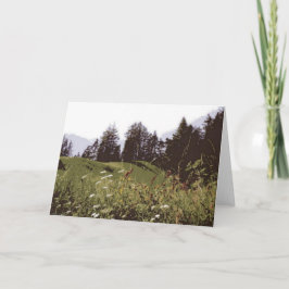 Wenskaart van het Paradise-hooggebergte Feestdagen Kaart